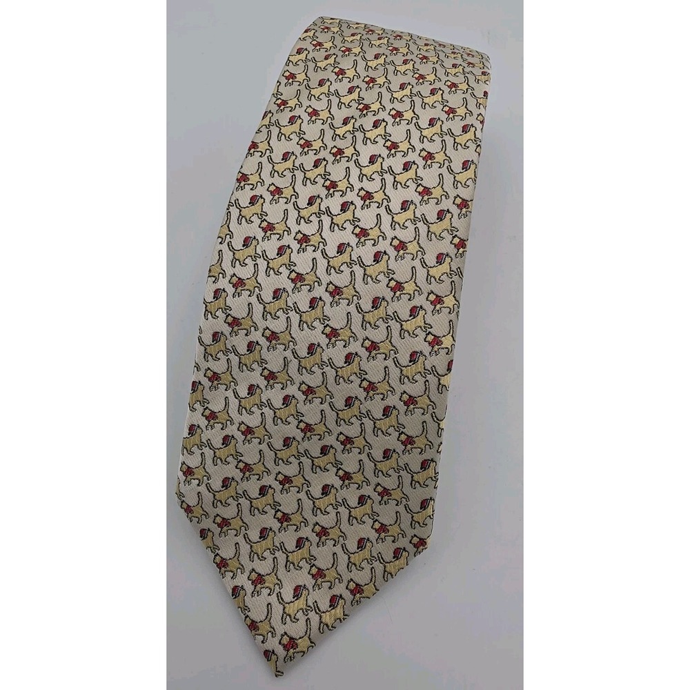 Alvaro Castagino CHRISTMAS CAT TIE